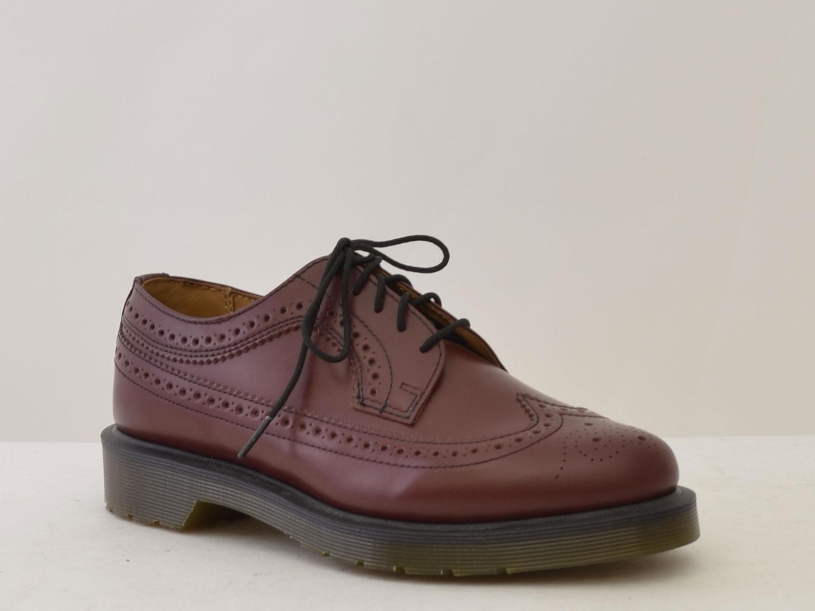 derby brugue smooth 3989-13844600 CHERRY RED Dr Martens 