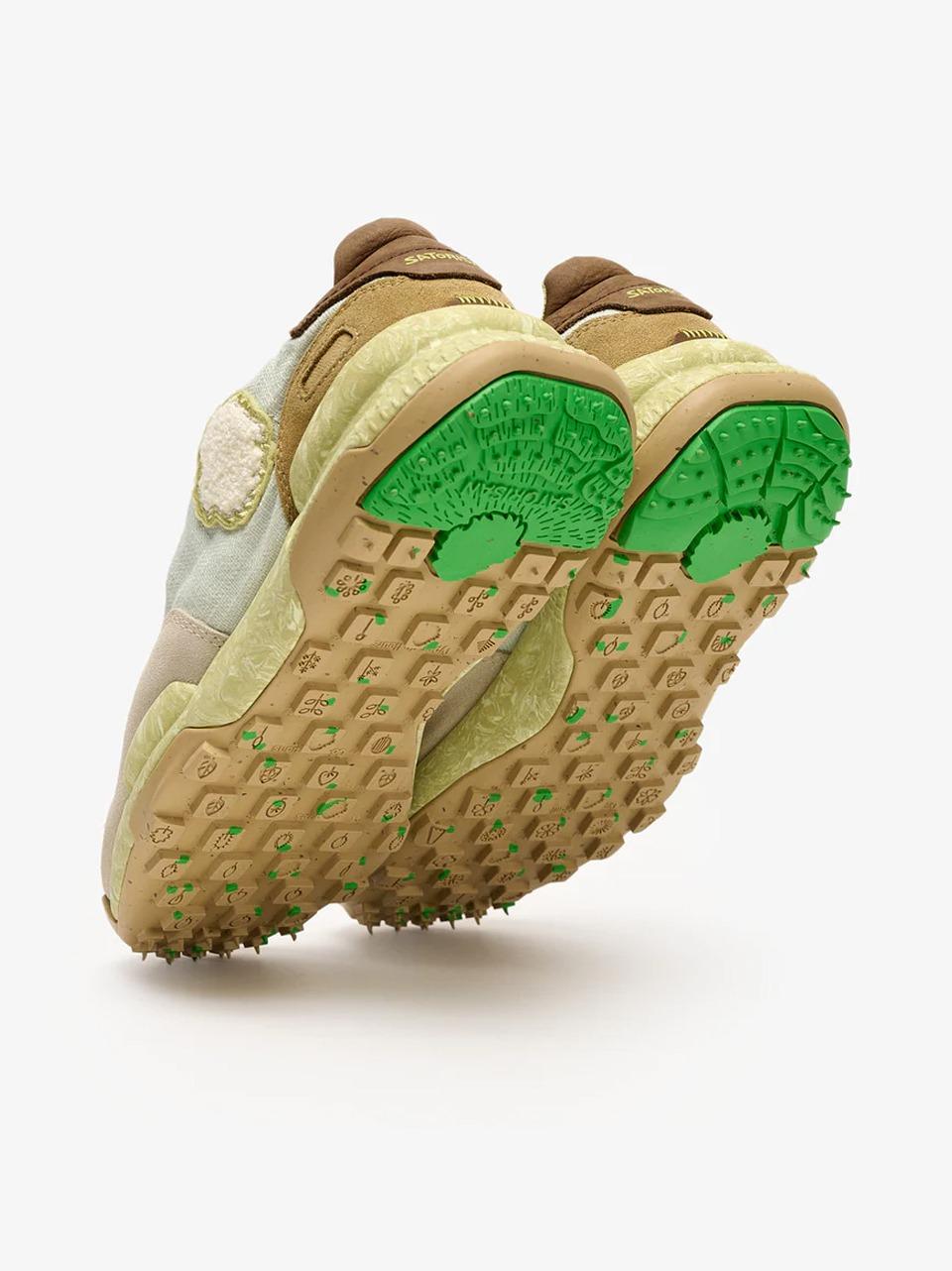 sneakers chacrona linen CHACRONA LINEN CLOUDY GRREN SATORISAN 