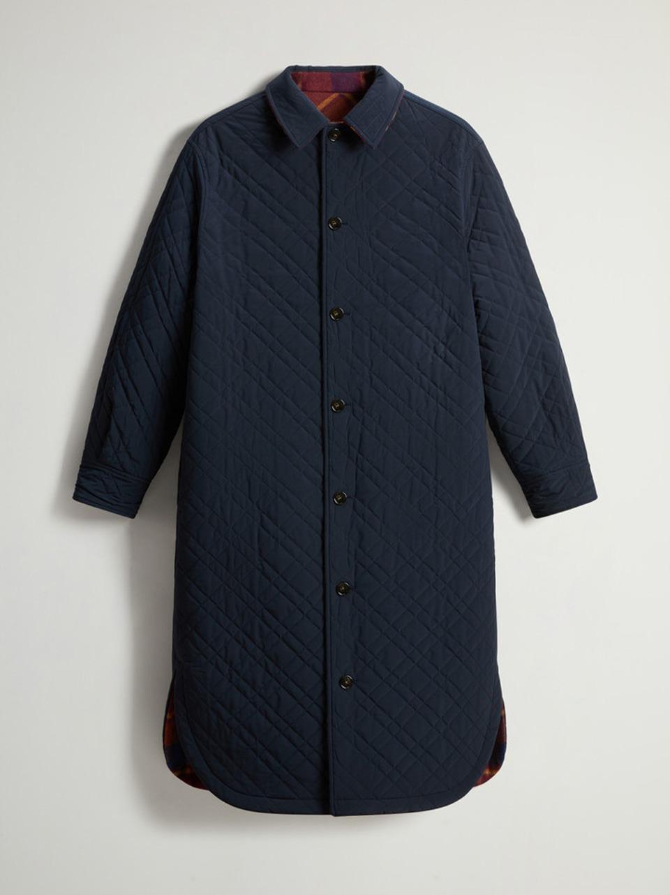 cappotto reversibile a quadri multycolor WOS0112 5511 WOOLRICH 