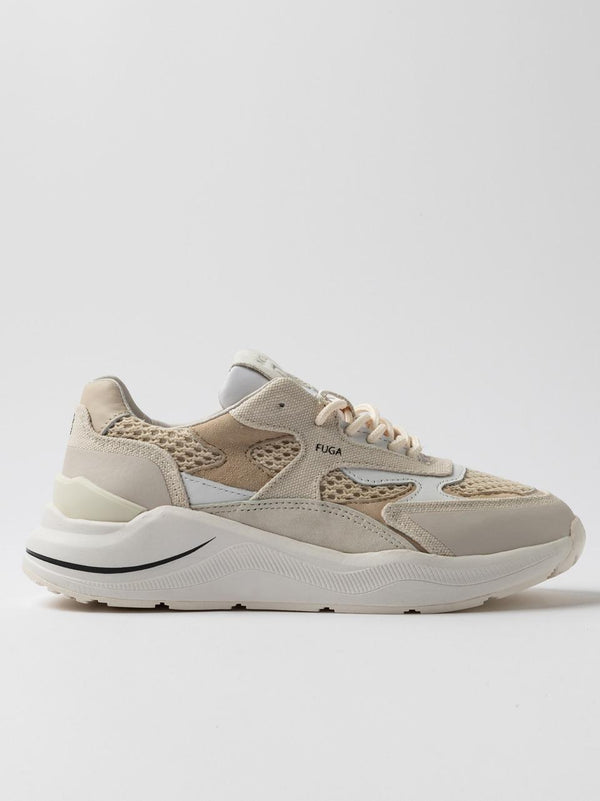 sneakers fuga W421-FG-ET-BI BEIGE D.A.T.E 
