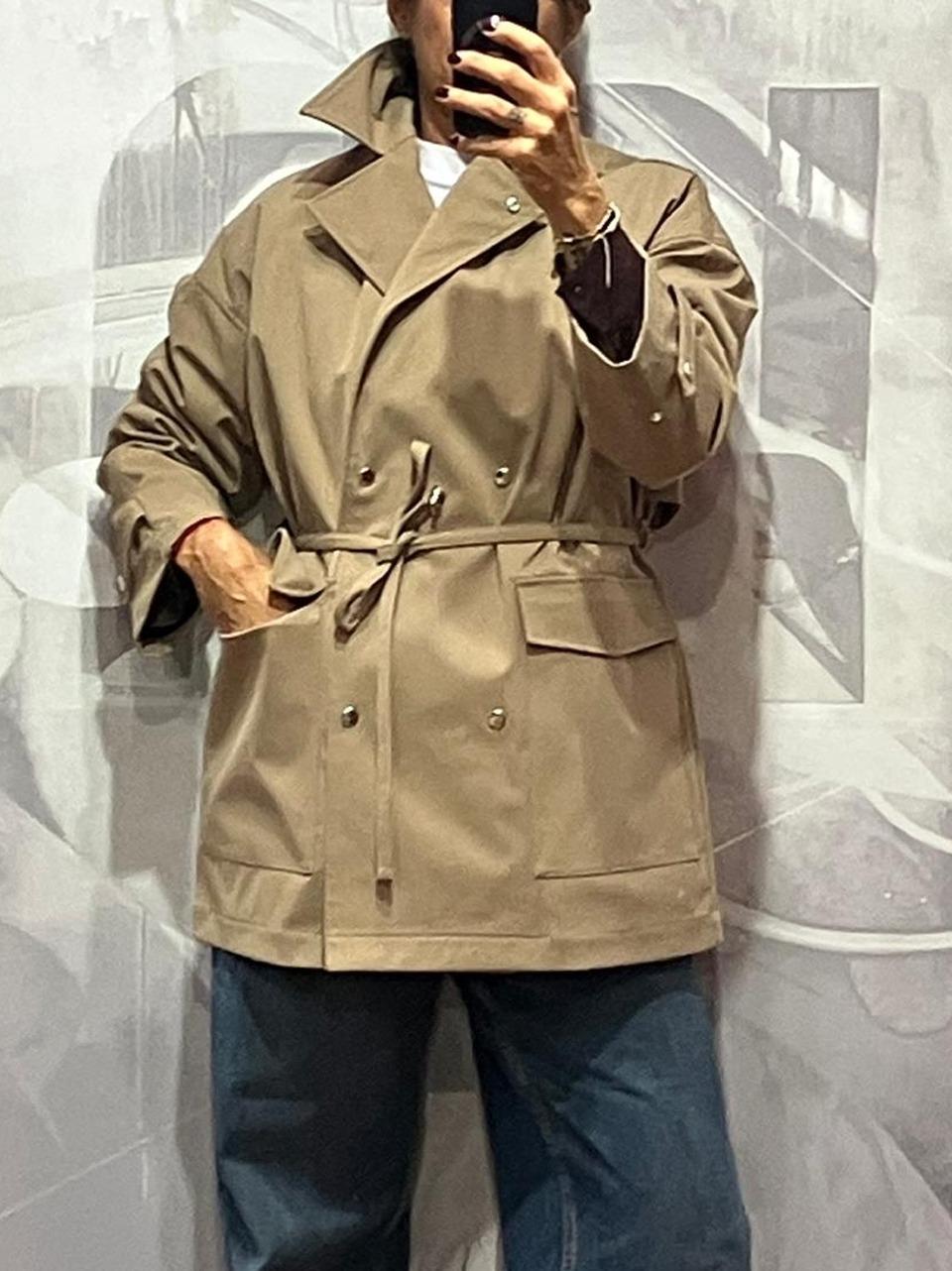 trench gabardina puffy cinturina 9322 145 oof 