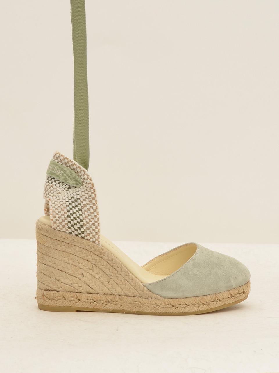 sandalo con laccio alla caviglia in raso COLIN SILK VIPER ESPADRILLAS 