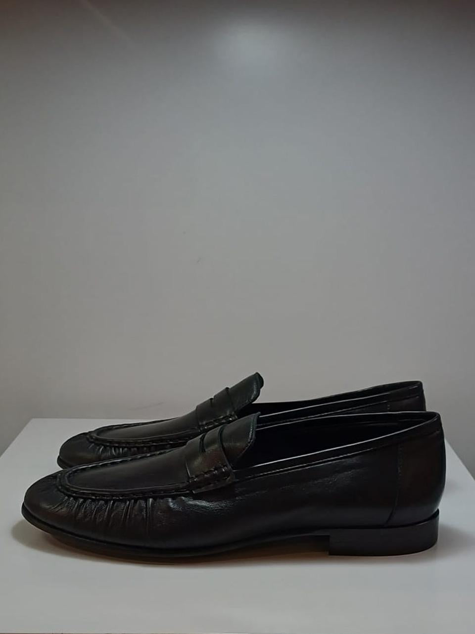 mocassino con passante plissettato 40401 NERO MICHAEL DASS 