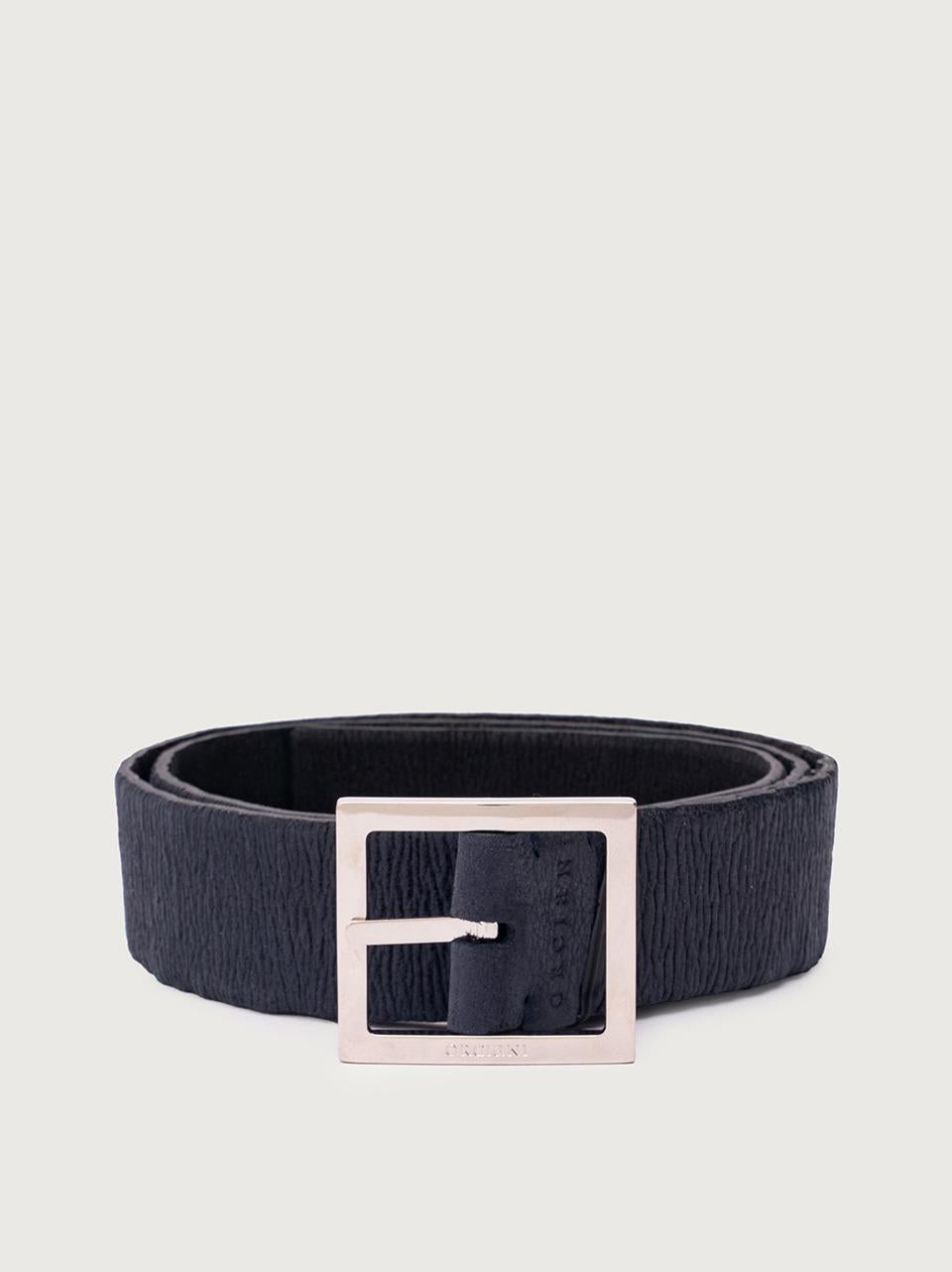 cintura reversibile elasticizzata U08323CDT BLU NERO ORCIANI 