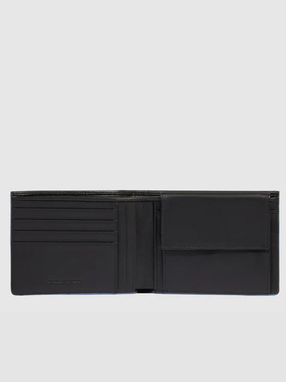 portafogli con portamonete grande PU257S138 NERO PIQUADRO 
