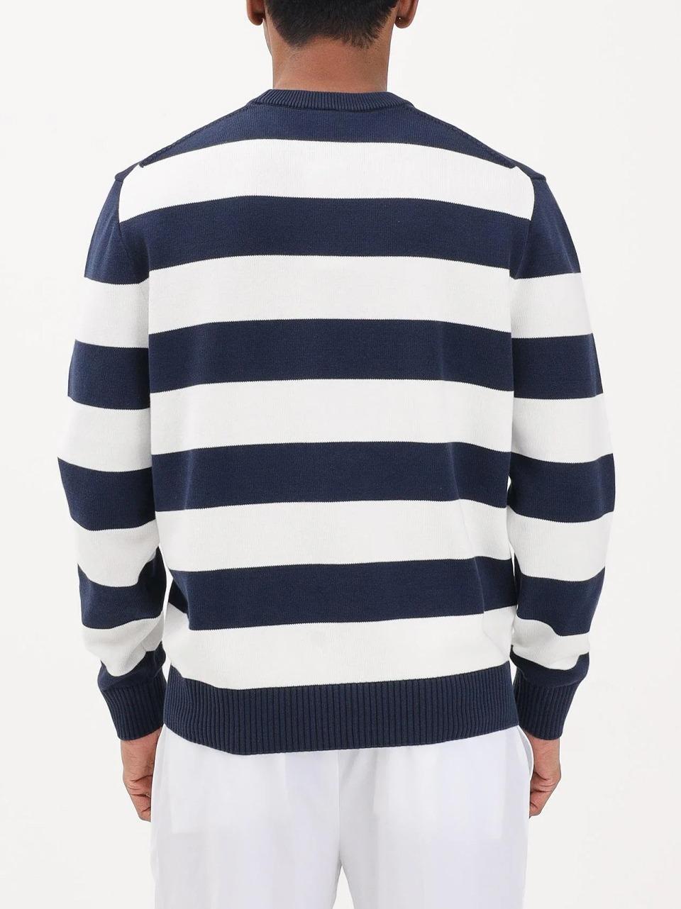 girocollo a  righe AH0608 B LACOSTE 