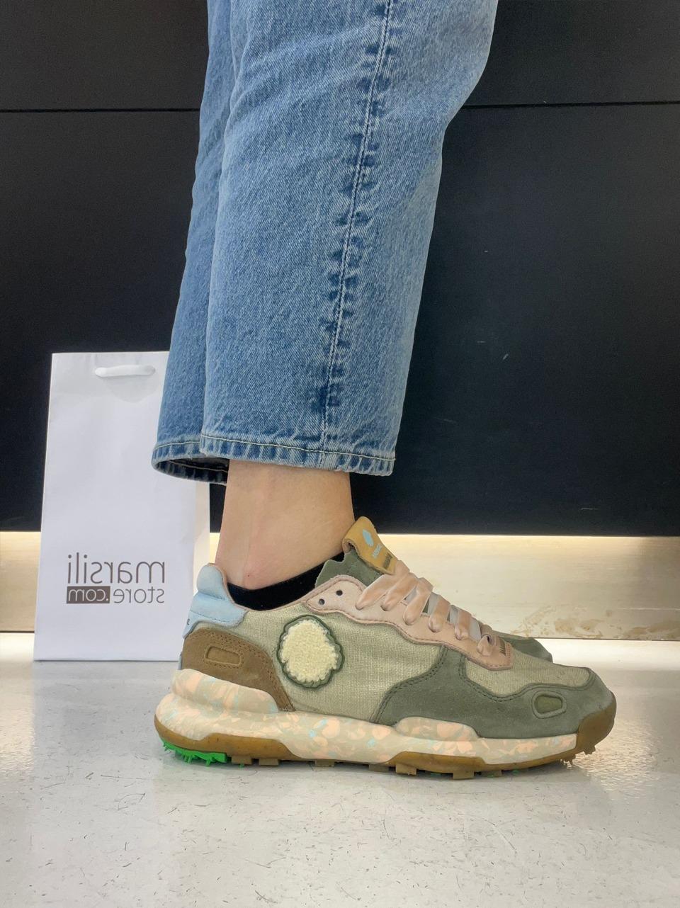 sneakers chacrona linen CHACRONA LINEN URBANITE GREEN SATORISAN 