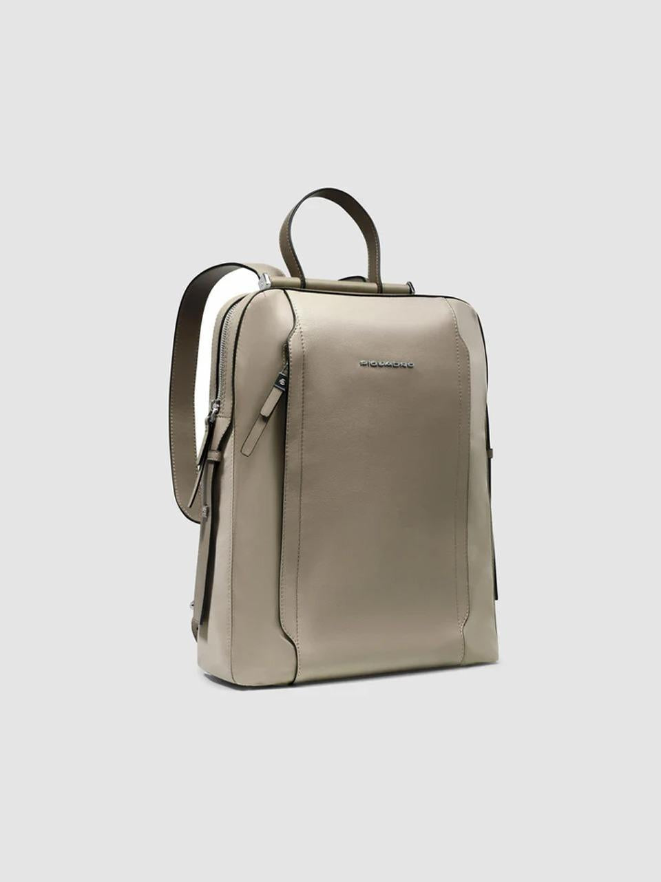zaino pelle e tesssuto CA4576W92T BEIGE PIQUADRO 