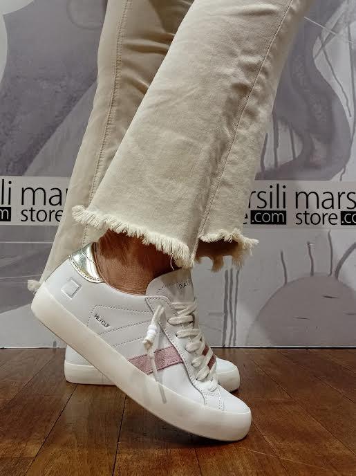 sneakers hill low W441-HL-CA-WM WHITE PLATINUM D.A.T.E 