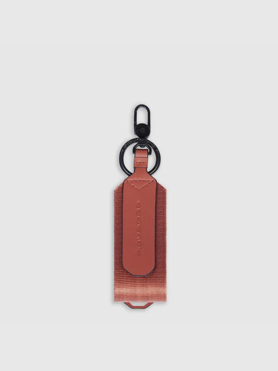 portachiavi con anello  nylon pelle vegana AC6708S137 ARANCIO PIQUADRO 