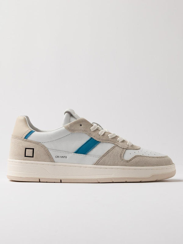sneakers court 2.0 C2-VC-WE WHITE BLUETTE D.A.T.E 