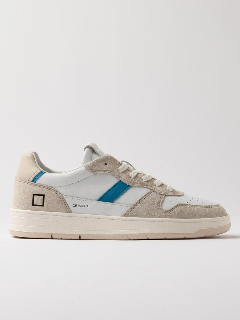 sneakers court 2.0 C2-VC-WE WHITE BLUETTE D.A.T.E 