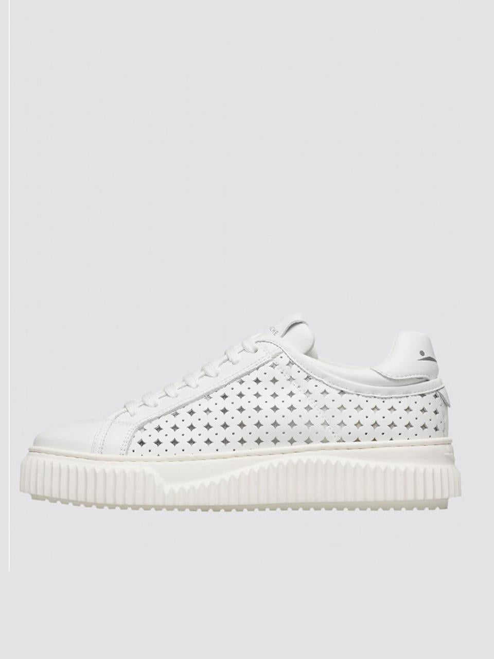 sneakers herika in pelle traforata ERIKA 0N01-2018302 WHITE VOILE BLANCHE 