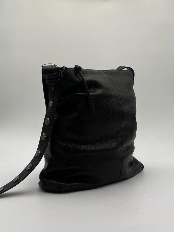 borsa stud shopping verticale zippata BS9404 COFFE REHARD 