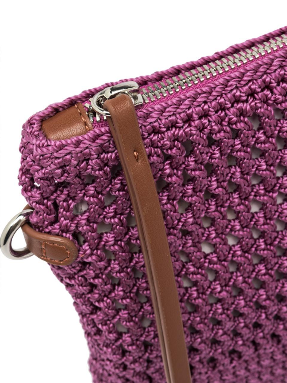 pochette tessuto uncinetto BS11580 PEONIA GIANNI CHIARINI 