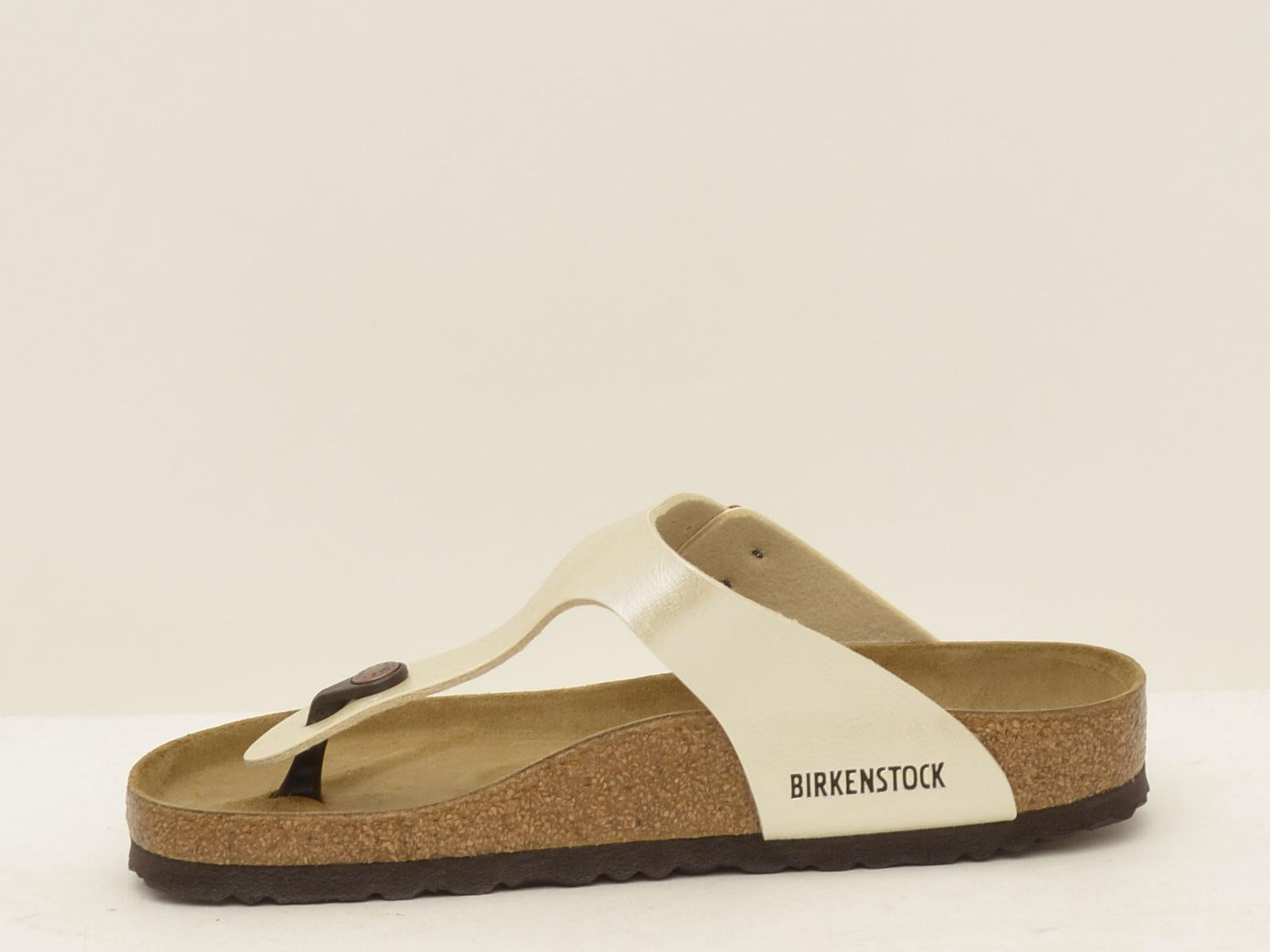 sandalo gizeh GIZEH943871 PEARL WHITE BIRKENSTOCK 