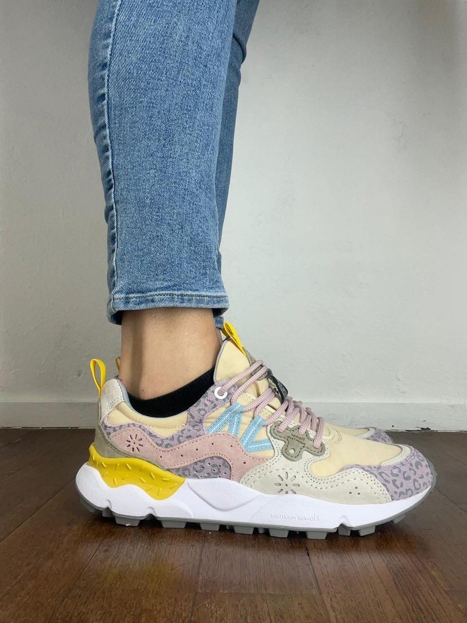 sneakers yamano3 YAMANO31M33 LILLA SALMONE FLOWER MOUNTAIN 