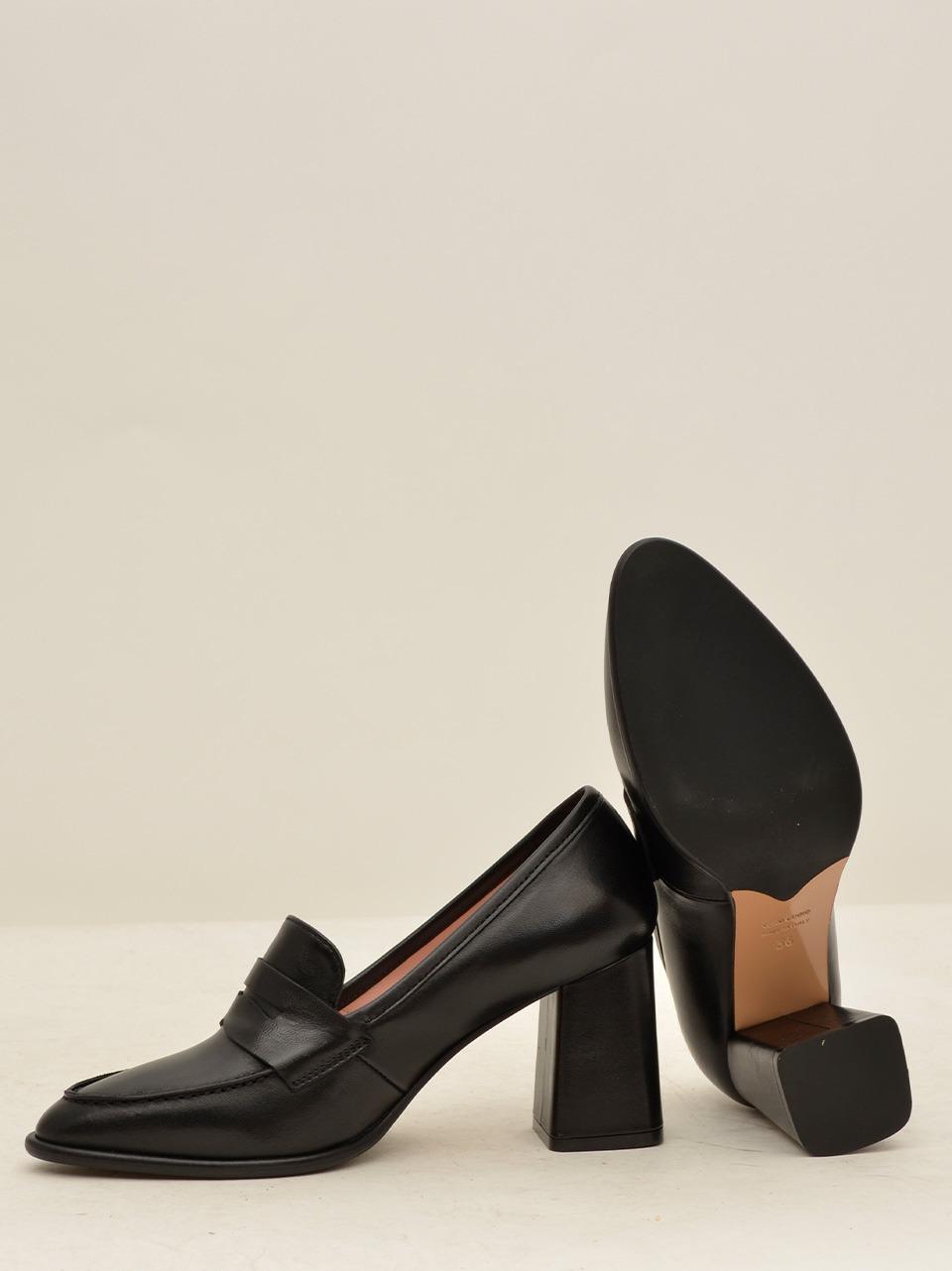 mocassimo tacco h 70 mm 1765 NERO ANNA F 