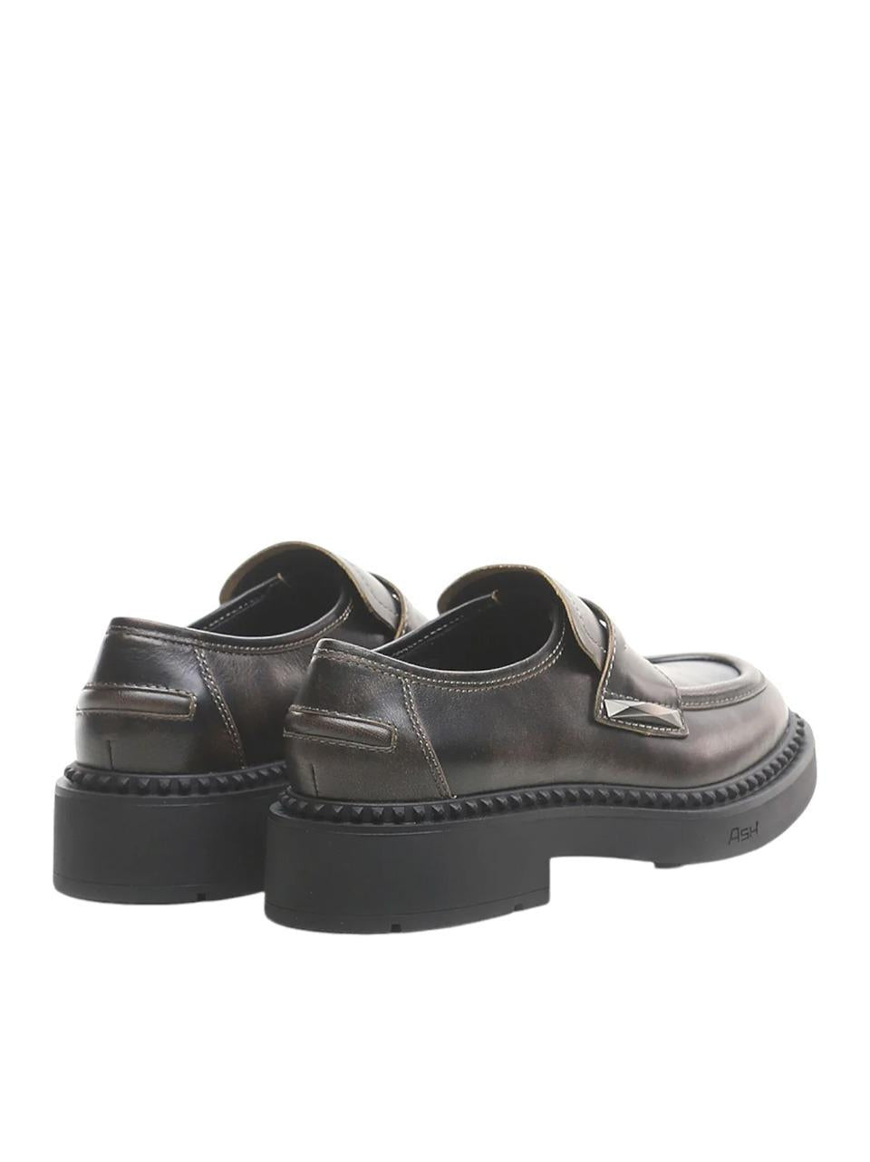 mocassino con passante MEDUSA 05 NERO ASH 
