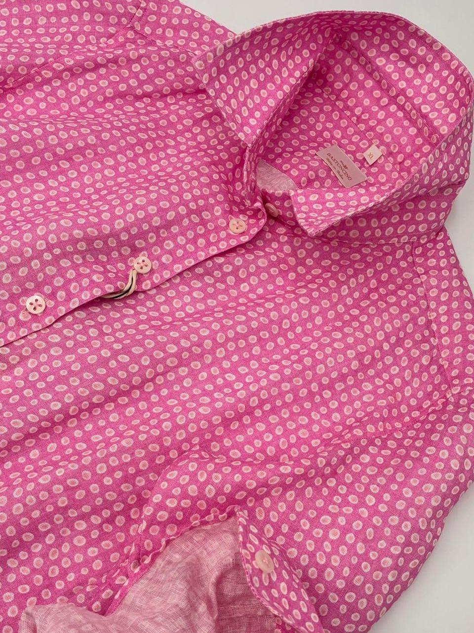 camicia in lino fantasia D4800 014 BASTONCINO 