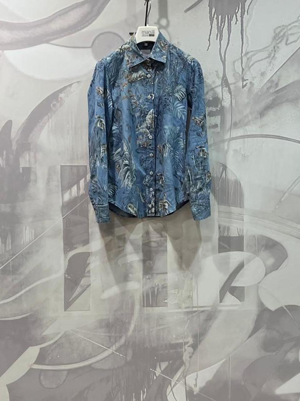 camicia jungle D908 PAOLA A BASTONCINO 