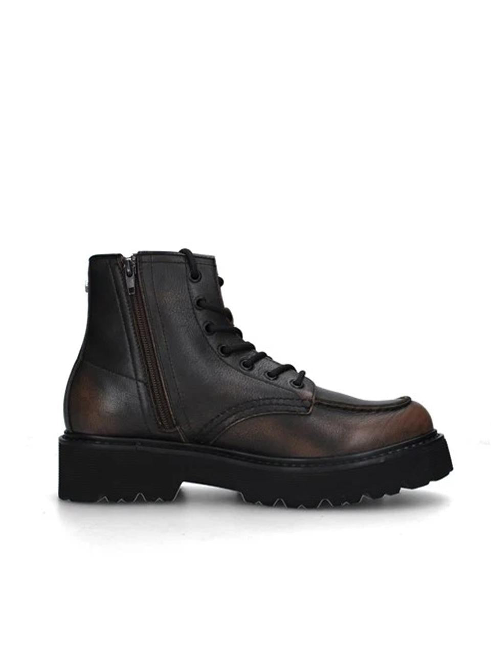 polacchino con zip CL4316 MARRONE CULT 