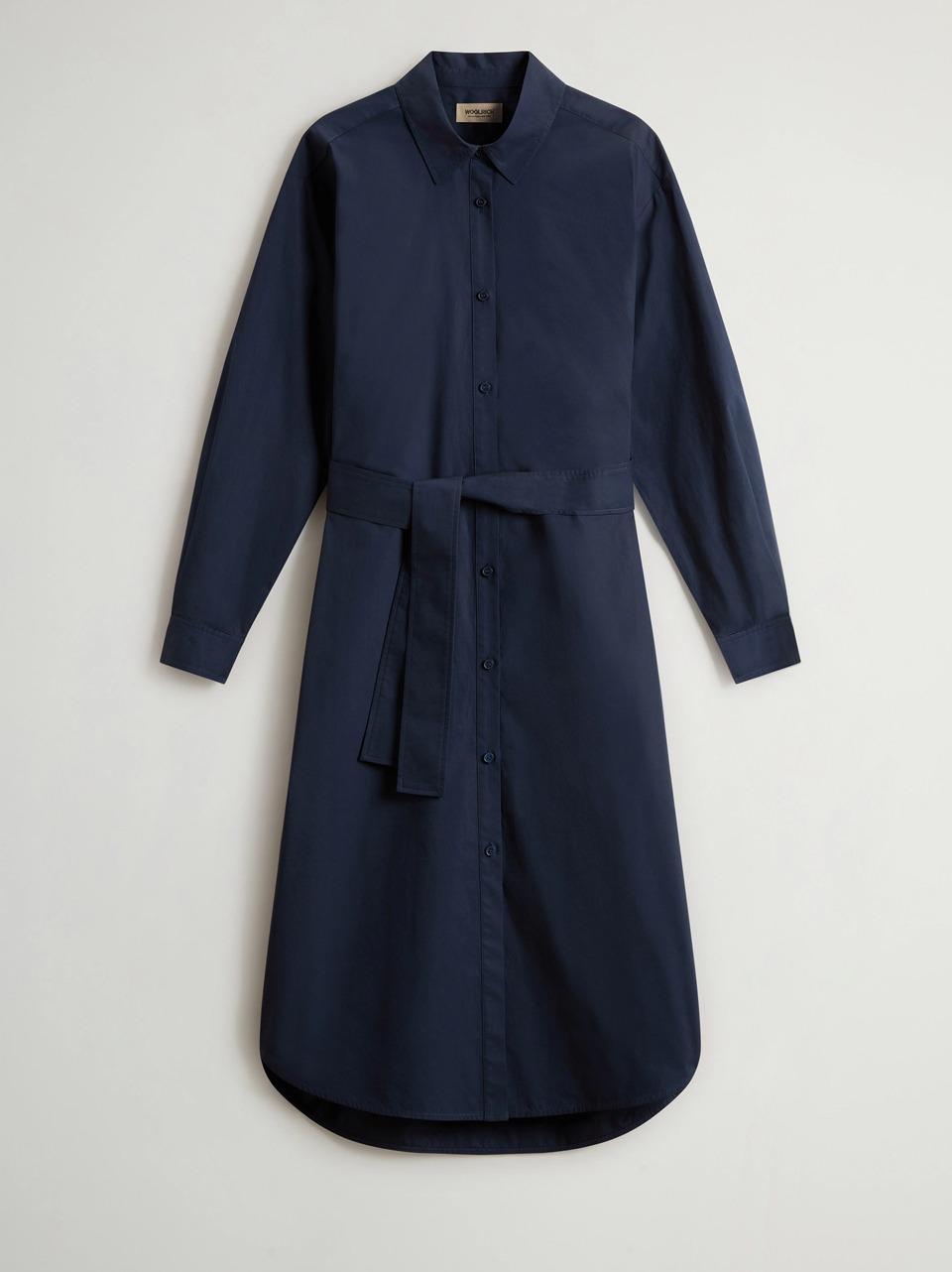 chemisieur con spacchi alti 0163 3944 BLU WOOLRICH 