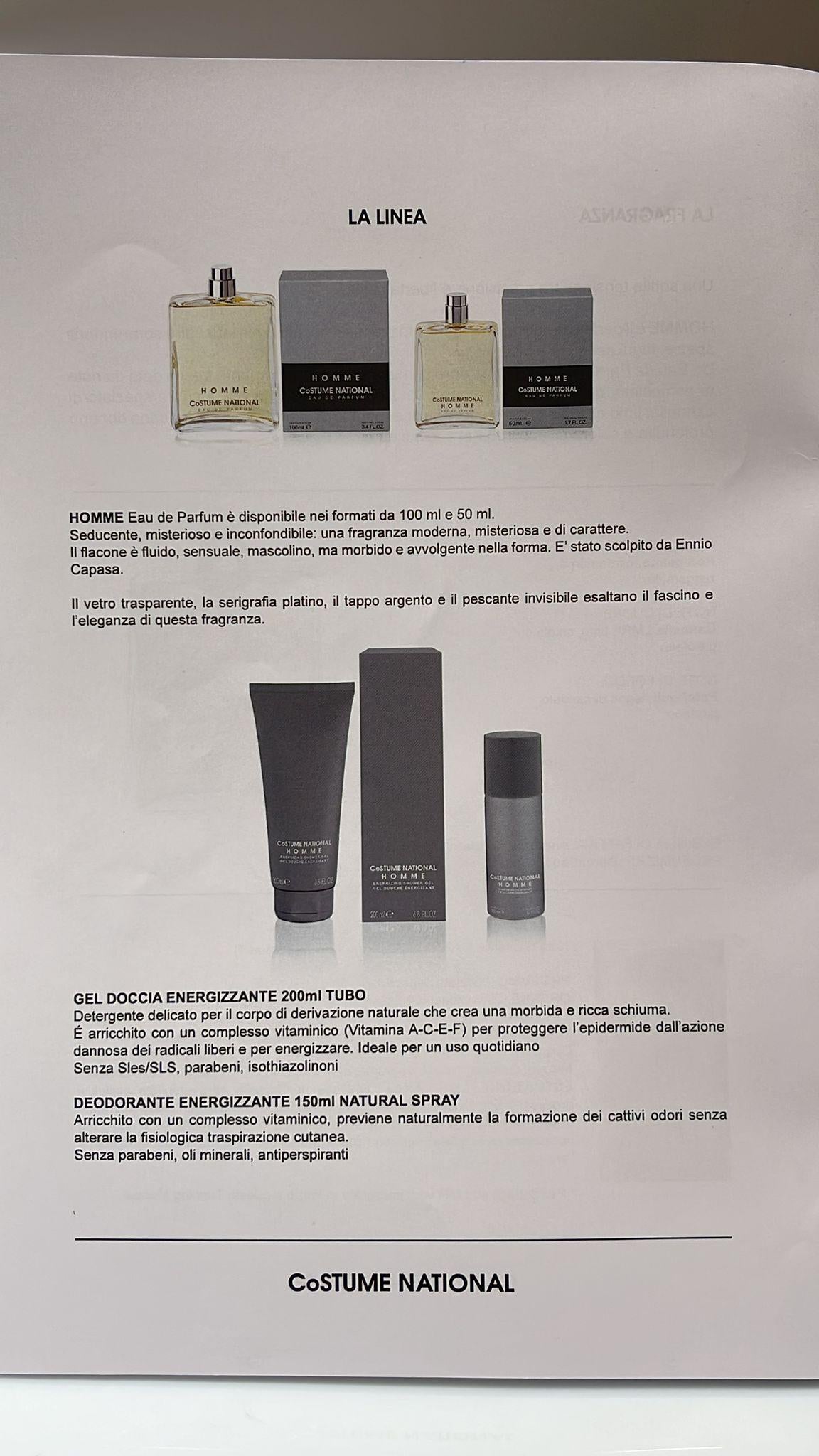 cofanetto home 100ml + 30ml COFANETTO HOME GIFT22 GRIGIO\ARGENTO CoSTUME NATIONAL 