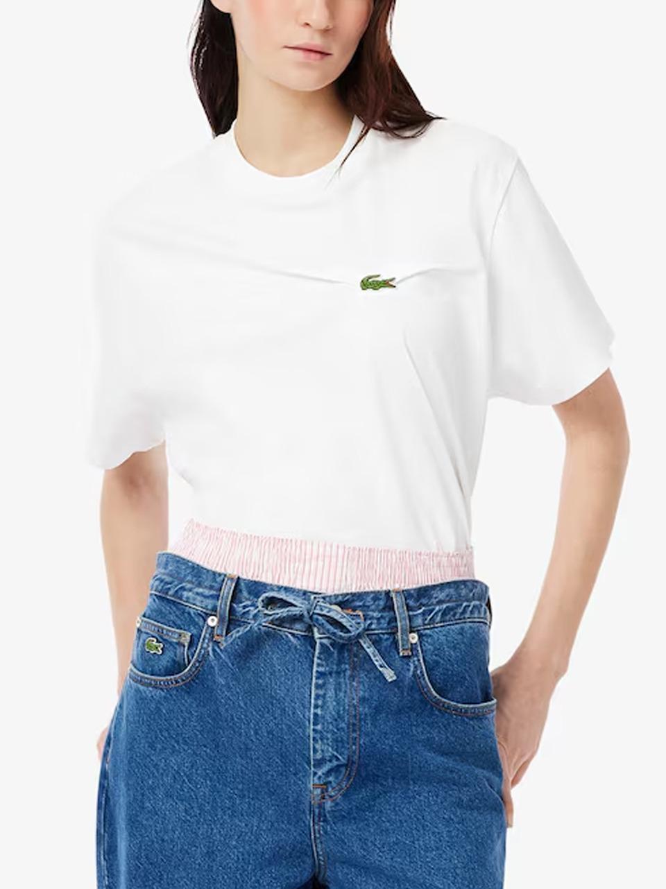 girocollo coccodrillo con pinces 9595 B LACOSTE 