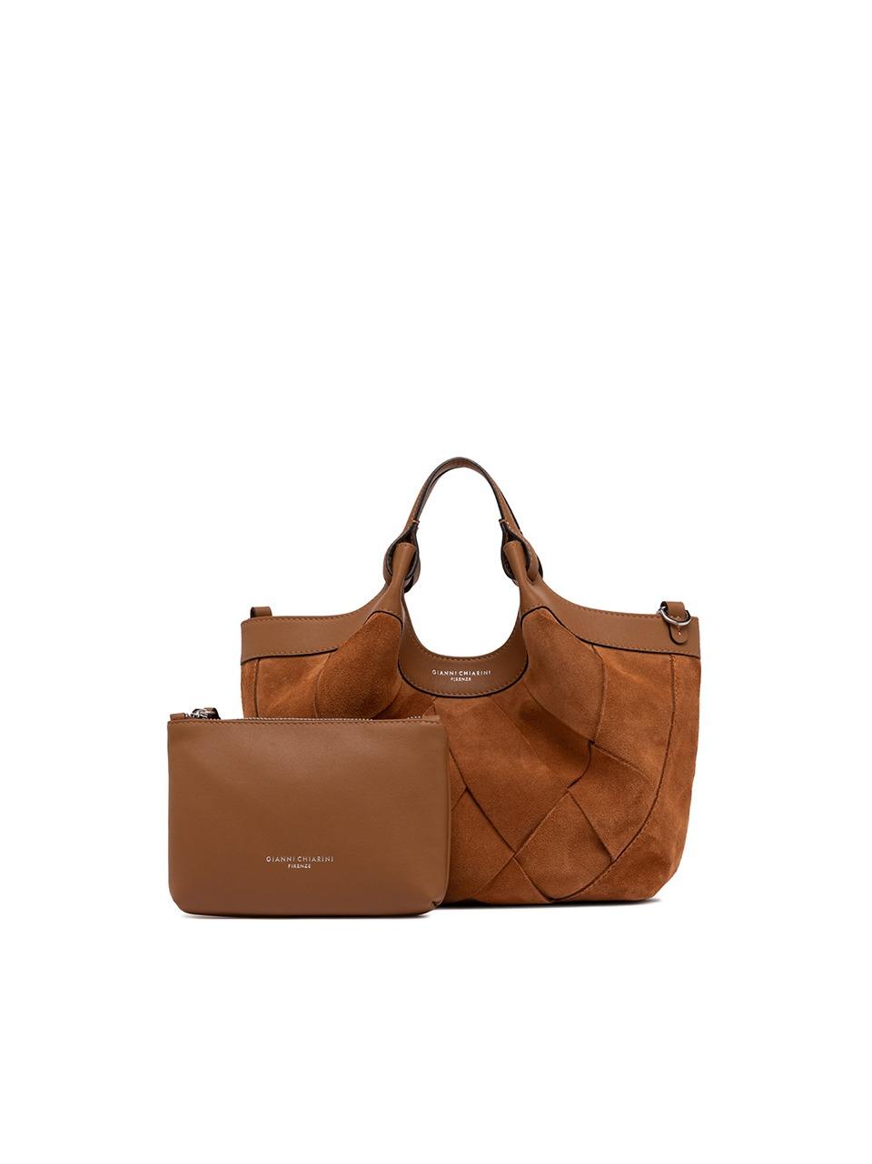 shopping dua media  intrecciata BS12349 CARAMEL GIANNI CHIARINI 