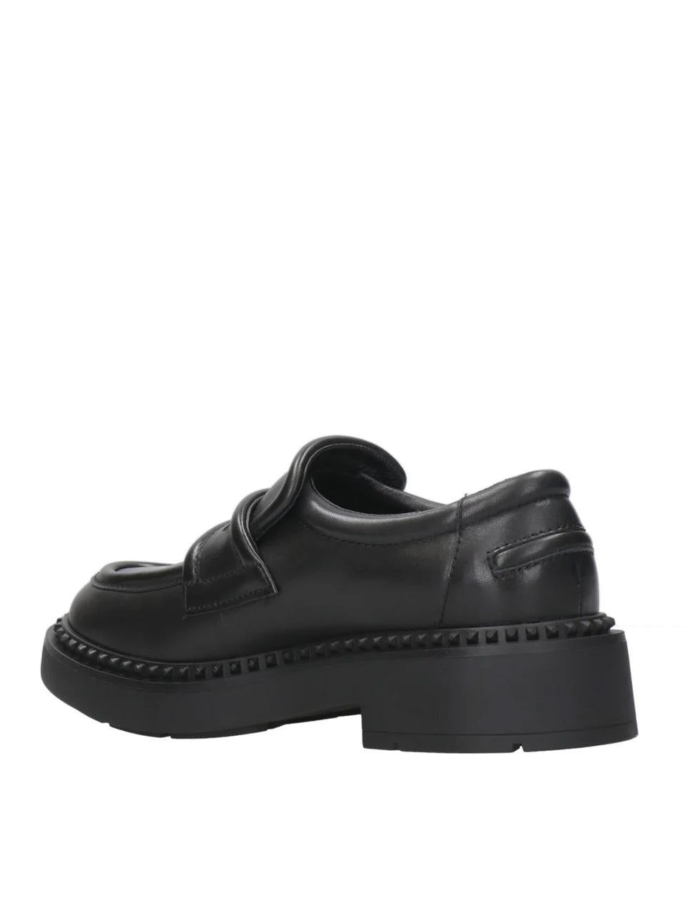 mocassino con passante MIRACLE04 NERO ASH 