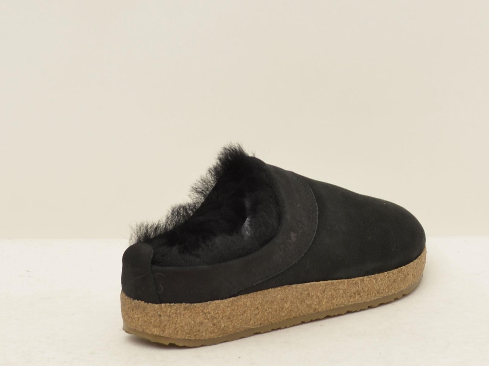 sabot snowbird in shearling 713015 03BLACK HAFLINGER 