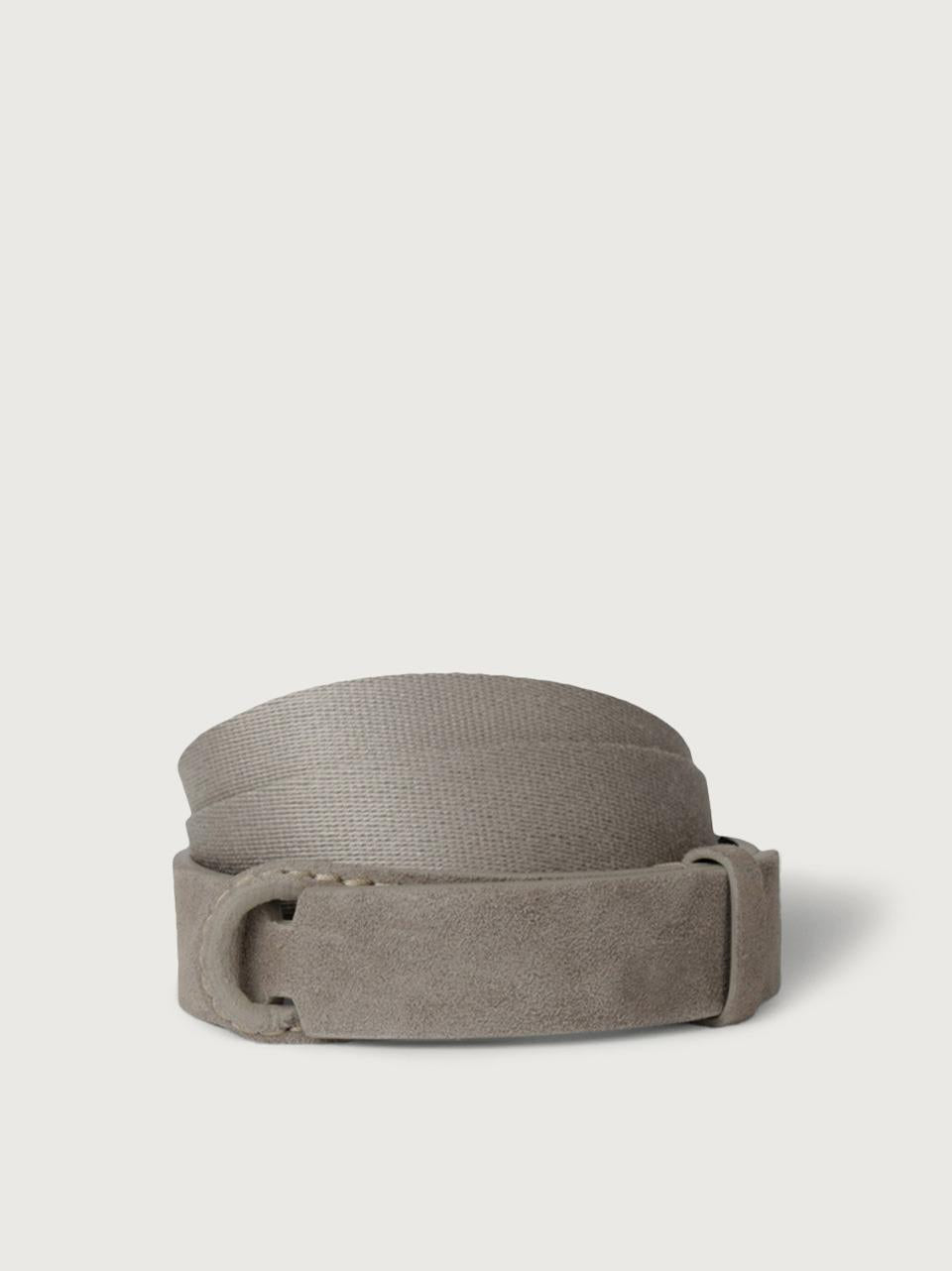cintura nobuckle camoscio e tessuto NB0002 SUEFANGO ORCIANI NOBUCKLE 