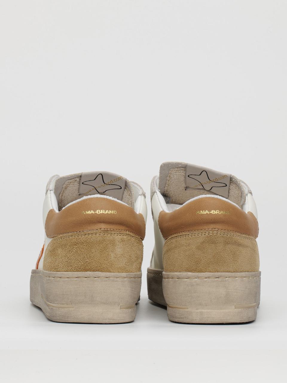 sneakers slam 4066 BIANCO TAUPE AMA brand 