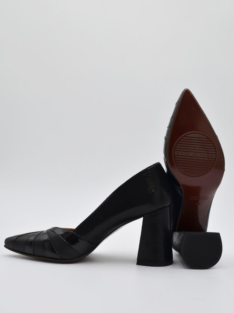 decollette tacco h 90mm LOZDOS NERO CHIE MIHARA 