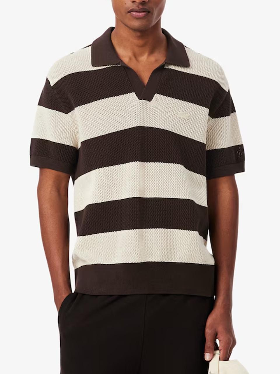 polo macro riga cotone canestro AH2561 M LACOSTE 
