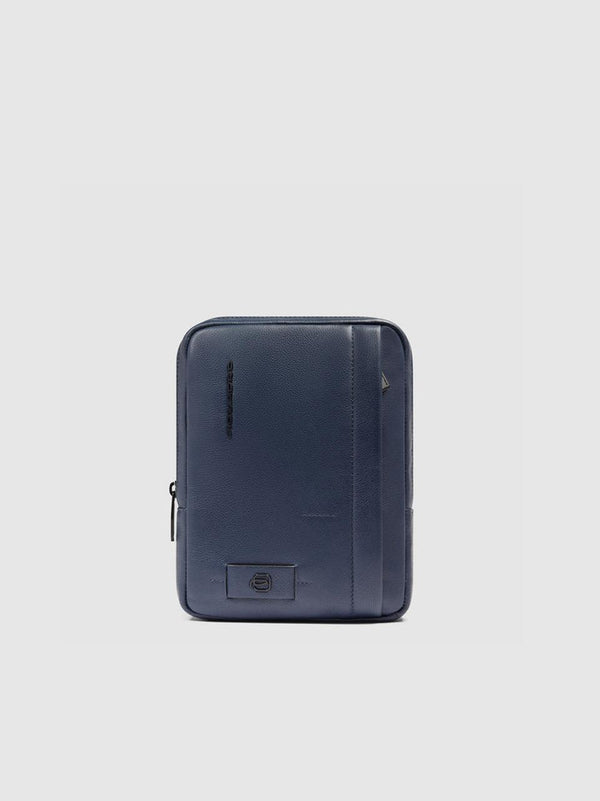 tracolla zip verticale piccola CA3084W137 BLU PIQUADRO 