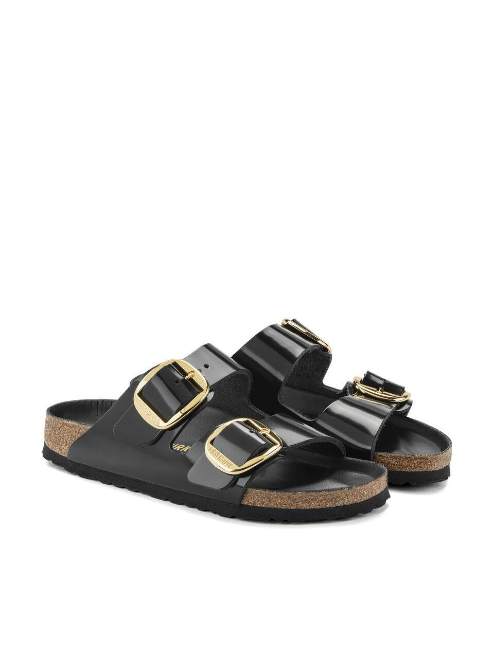 sabot arizona big buckle shine ARIZONA1021476 BLACK BIRKENSTOCK 