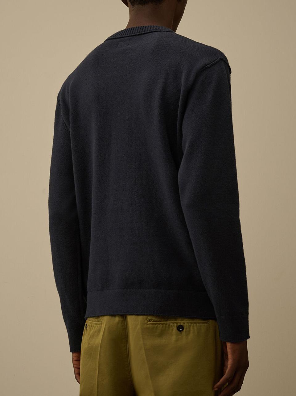 maglia cotone nylon stretch KN238A 110432A BL C.P COMPANY 