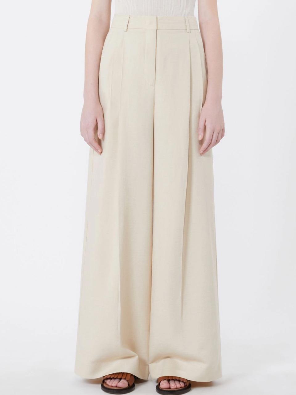 pantalone lino viscosa VELIERO INTONACO WEEKEND  by Max Mara 