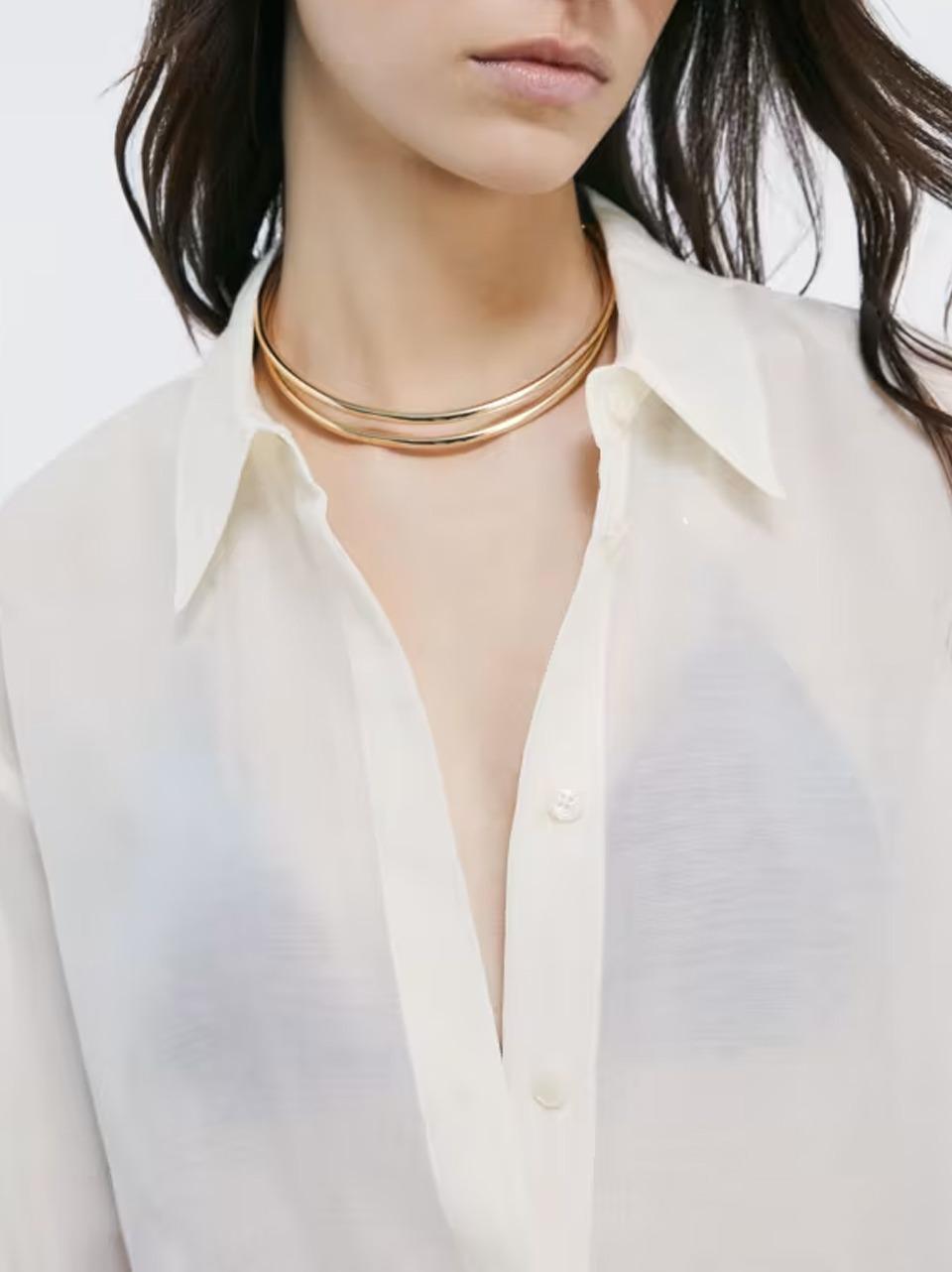 camicia over in mussola 2C1711 W436 Patrizia pepe 