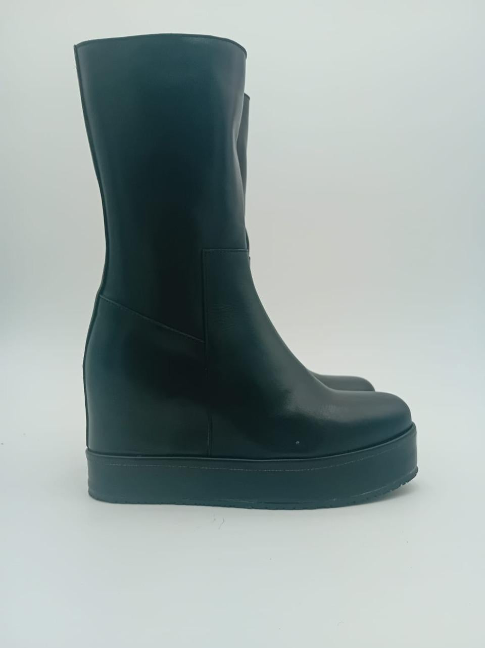 stivaletto con zip efondo fasciato D125-182 NERO MICHAEL DASS 