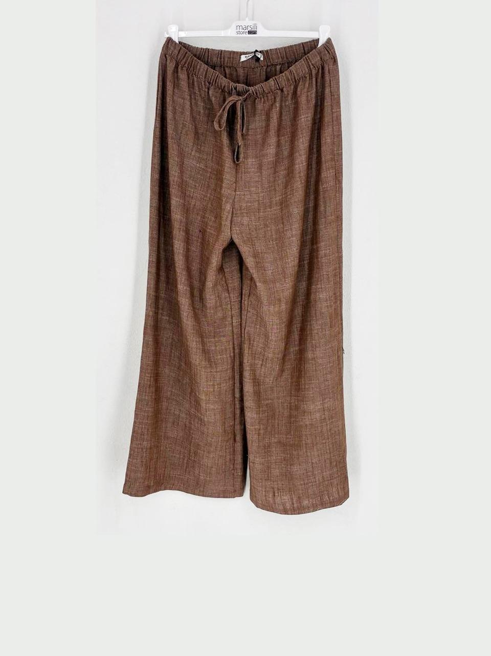 wid leg trousers AN5385 MID BROWN GLAMOROUS 