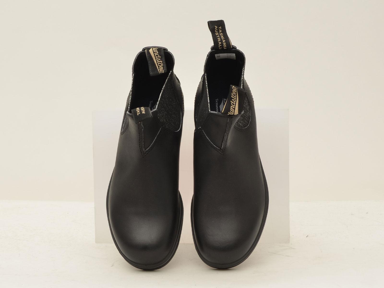 beatles elastico  glitter silver 2032 BC BLACK LEATHER Blundstone 