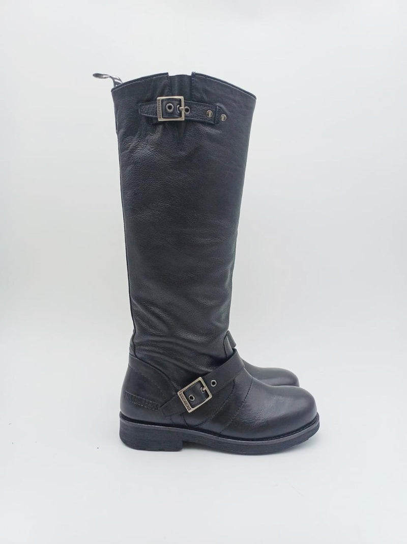 stivale alto con fibbie 29329 BLK BIKKEMBERGS 