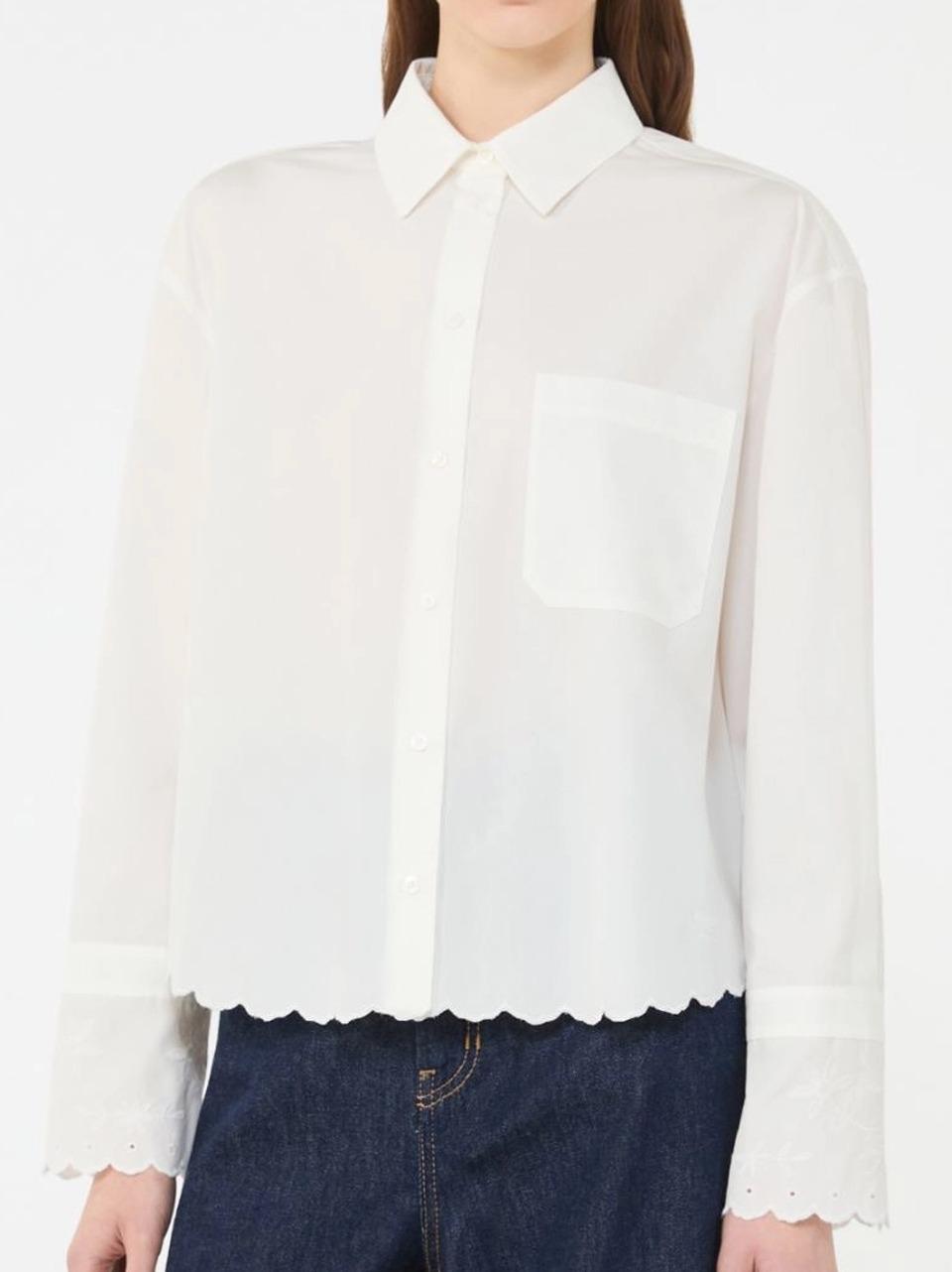camicia profilo san gallo NEUTRO 01 WEEKEND  by Max Mara 