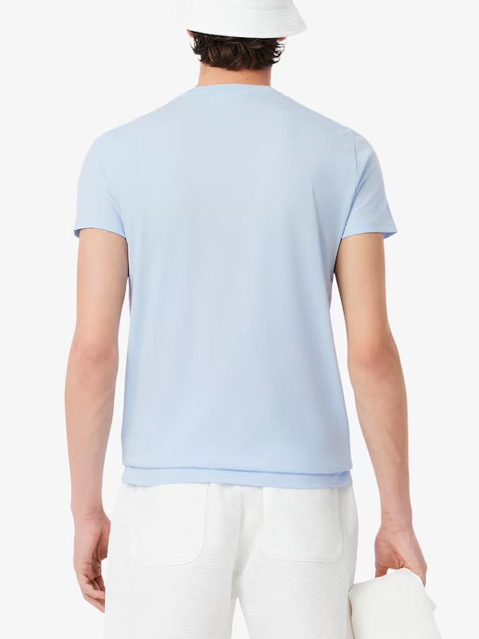 t shirt in pima TH6709 T01 LACOSTE 
