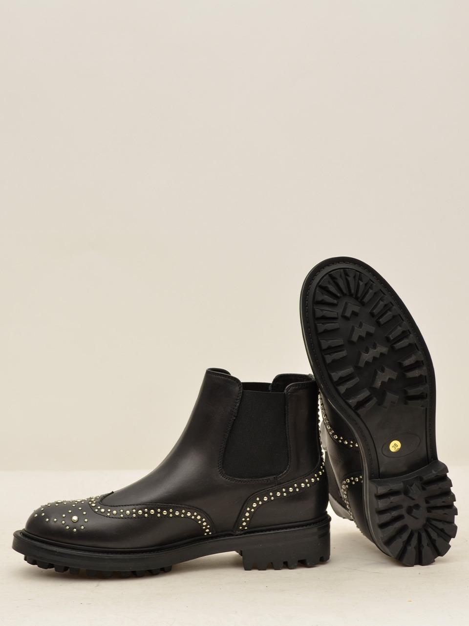 beatles borchiato GRETA NERO CUIR NOIR 