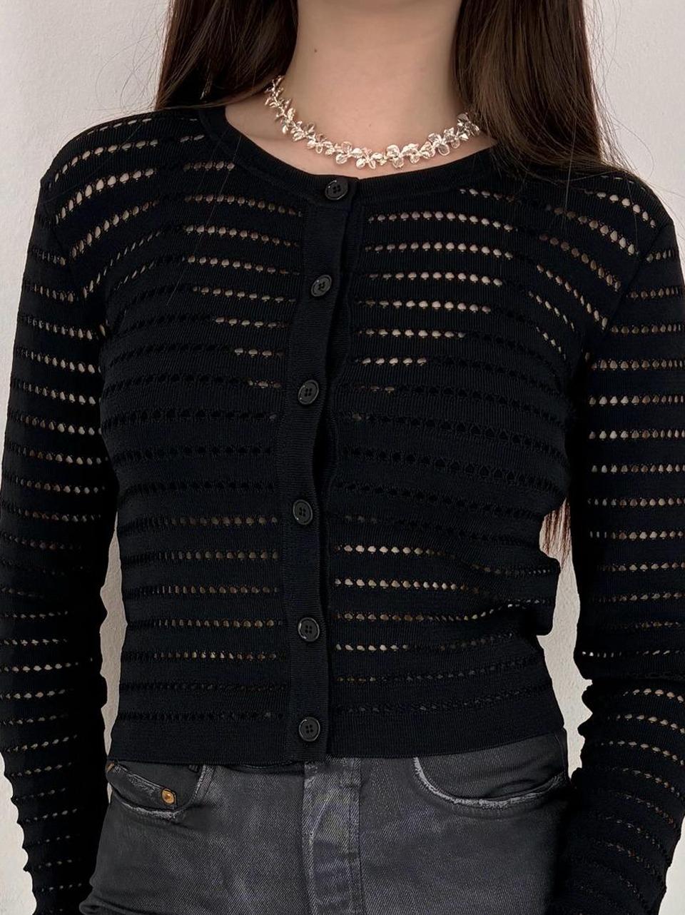 cardigan traforato JC4351016 N Jucca 