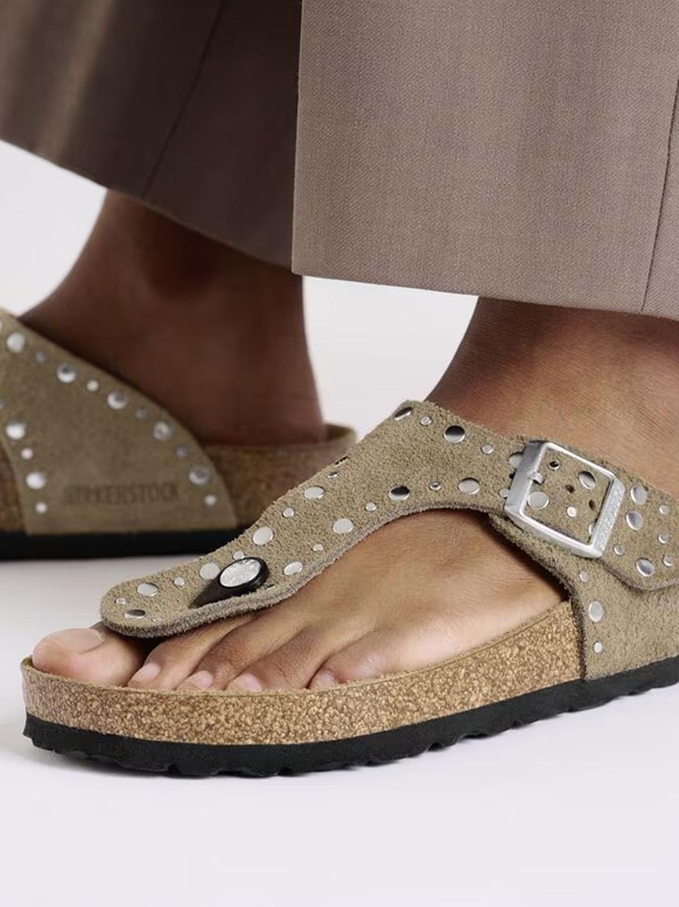 sabotgizeh rivet GIZEH TAUPE BIRKENSTOCK 